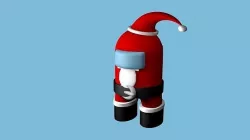 Santa Among Us Low-poly 3D model
