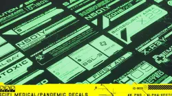 SCIFI MEDICAL-PANDEMIC DECALS  Texture