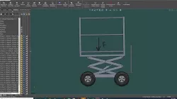 scissor lift table table parts 3D model