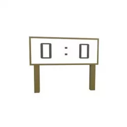 Scoreboard v1 001 Low-poly 3D model