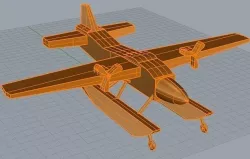 Seaplane basic shape 3D model