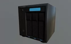 Server Rack Low-poly 3D model