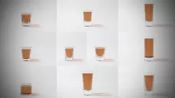 Set of 10 Glass Shooter Shots for Kitchen or bar 3D model