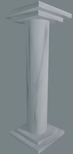 Simple Pillar Low-poly 3D model