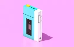 Sony Walkman 3d simple lowpoly model Low-poly 3D model