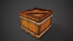 Stylized Box Low-poly 3D model