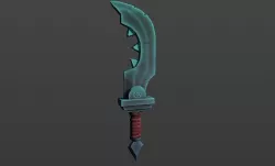 Stylized sword Game Ready model  Low-poly 3D model