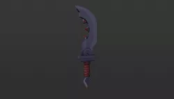 Stylized sword Game Ready model  Low-poly 3D model