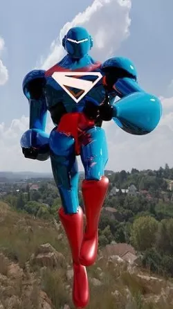 Superman Robot Style credit to jdtmart  Low-poly 3D model