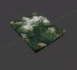 Terrain 3D model