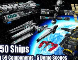 The Big Spaceship Builder Low-poly 3D model