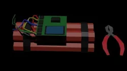 TNT Patlayici Low-poly 3D model