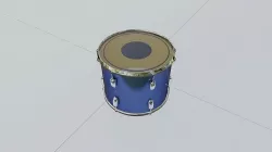 Tom Tom Drum 3D Model Low-poly 3D model