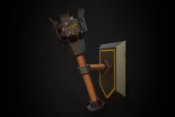 Torch Low-poly 3D model