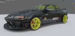 Toyota Soarer 1991 with 1LR-GUE Engine 3D model