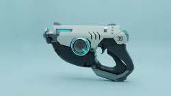 Tracer Gun Concept 3D model