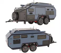 Trailer-camper Bruder EXP6 GT 3D model