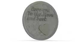 Valentines Moon Lithophane