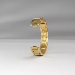 Watch Bracelet Gold Low-poly 3D model