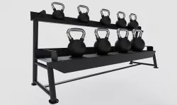 Weight storage - kettlebell Rack Low-poly 3D model