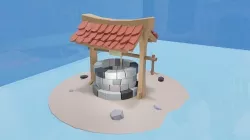 Well Polly Well Low-poly 3D model