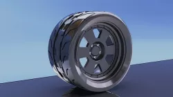 wheel rims toyo and ryzen 3D model