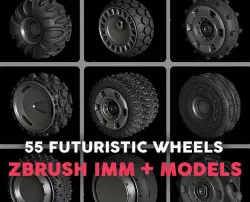 Wheels Pack Vol1 Low-poly 3D model