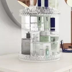 White Askins Rotating Cosmetic Organizer 3D model