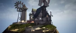 Windmill Fantasy House Low-poly 3D model