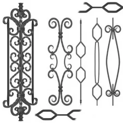 Wrought iron panel No 06 3D model