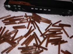 100 N-Scale Railroad Track Ties