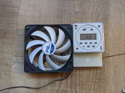 120mm Fan and 12v Timer Bracket / Mounting Plate