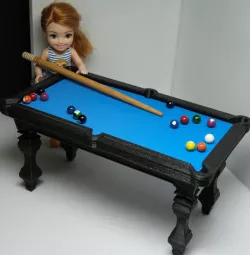 Billiards table for dolls 1:12 scale