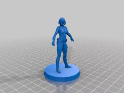 Black Widow miniature with base