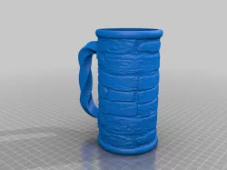 Block Wall mug twist handle