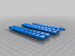 butterfly knife with bigger screw holes