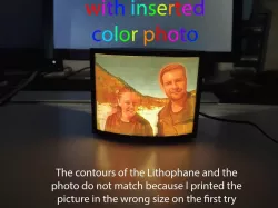 Color Lithophane Box curved