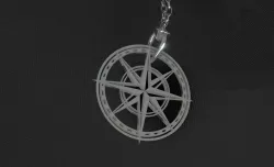 Compas necklace / keychain