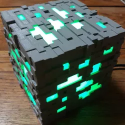 Complete Minecraft Ore Lamp