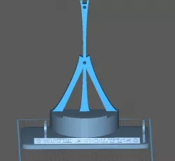 Display stand for Sith Acolyte mask and Sith Acolyte Saber