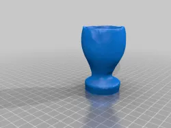 Egg holder "stone carved"
