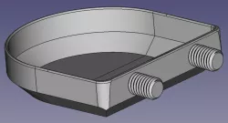 feeding dish with mounting
