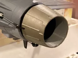 Freewing Gripen jet nozzle for vectored thrust