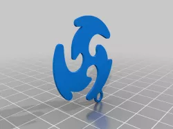 Genshin impact electro keychain