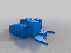 GHOSTBUSTERS PROTON PACK MK2.1 Upper shell for metal parts