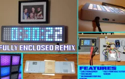 Grid Clock v2 REMIX - Fully Enclosed Version with Adrunio Nano or NodeMCU options