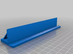 HO model train track wall mount remix