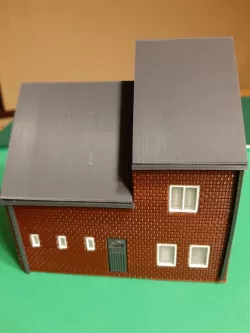 HO scale Basic house with extension