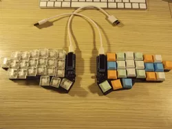 Jorne split keyboard thick plates