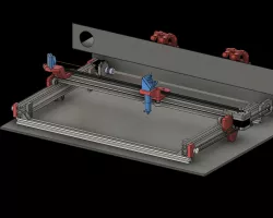 laser k40 update (ampliamento piano di lavoro)